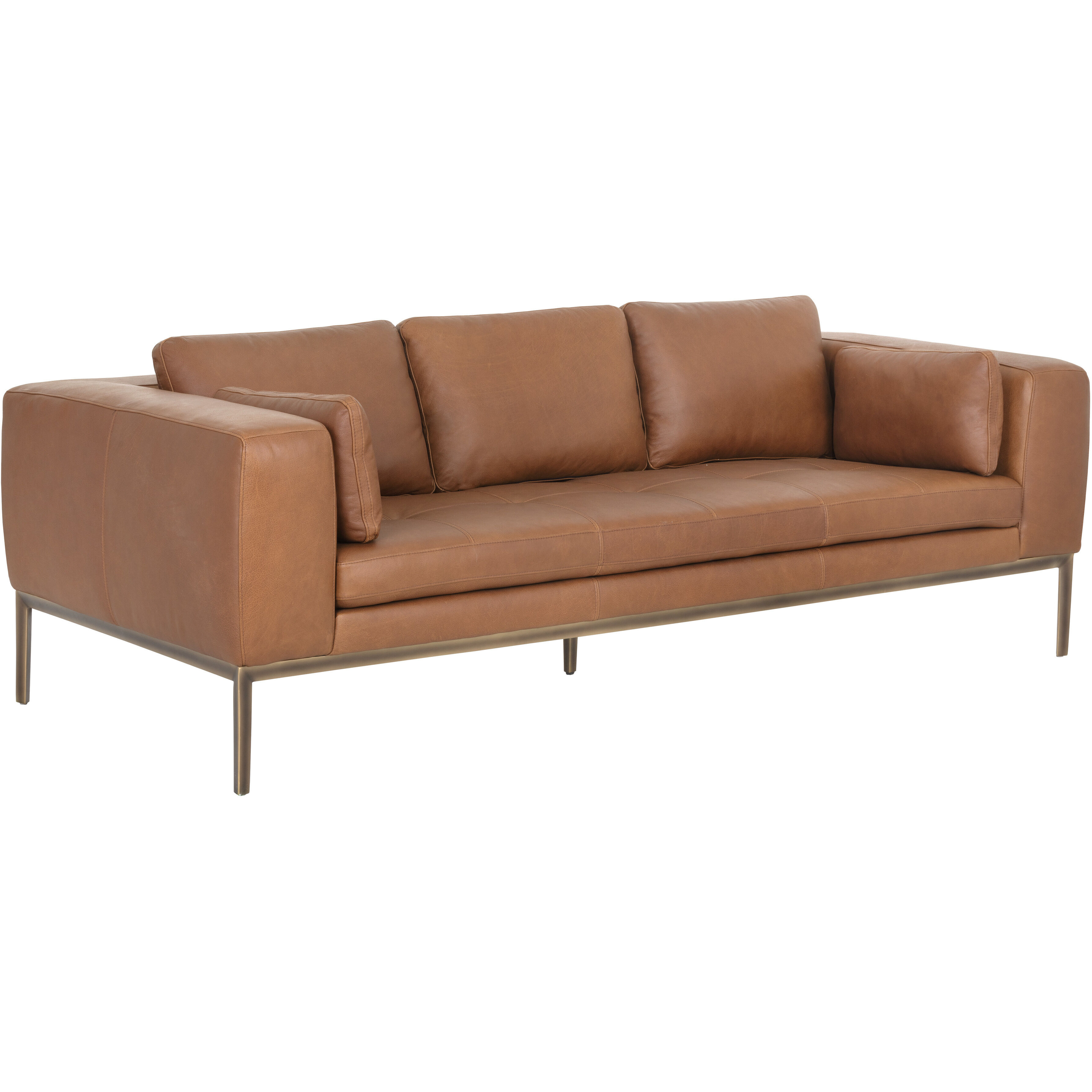 Burr Behike Saddle Leather Sofa